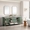 James Martin Vanities Breckenridge 72in Double Vanity, Smokey Celadon w/ 3 CM Ethereal Noctis Top 330-V72-SC-3ENC - alternate 7
